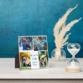 私たちは愛のおじいちゃんカスタムの可愛い子供コラージュ写真 フォトプラーク (インサイチュ)