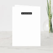 私たちは愛の詩に所属 箔グリーティングカード (裏面)