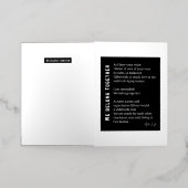 私たちは愛の詩に所属 箔グリーティングカード (外側レイダウン)