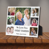 私たちは愛よ素晴らしおじいちゃん7写真コラージュ フォトプラーク