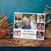 私たちは愛よ素晴らしおじいちゃん7写真コラージュ フォトプラーク (側面)