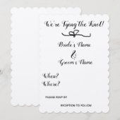 私たちは愛を結ぶ！ 招待状 (正面/裏面)