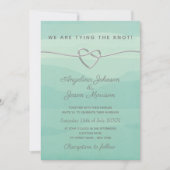 「私たちは愛を結んだ」ウェディングレセプション 招待状 (正面)