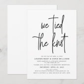 私たちは愛を結んだ 結婚披露宴招待状 招待状 (正面/裏面)