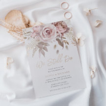 私たちは愛を誓い続ける ローズゴールド ブラッシュ フラワーズ 誓いの更新