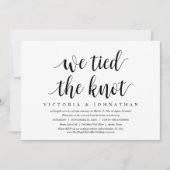 私たちは愛を誓った, 結婚式の秘密の食事 招待状 (正面)