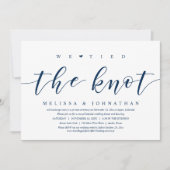 私たちは愛を誓った。結婚後の食事会 招待状 (正面)