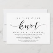 私たちは愛を誓った。結婚記念日の食事会 招待状 (正面)