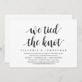 私たちは愛を誓った。結婚記念日の食事 招待状 (正面/裏面)