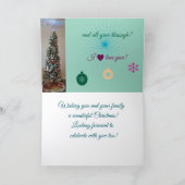 私たちは愛、ガールフレンド、クリスマスカード カード (内部)