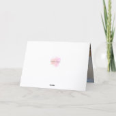 私たちは愛、ガールフレンド、クリスマスカード カード (裏面)