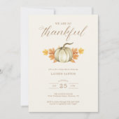 私たちは感謝している – 秋の秋赤ちゃんシャワー | 招待状 (正面)