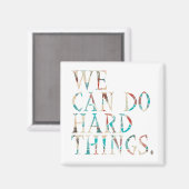 私たちは懸命事ができるデザイン1 マグネット (正面/裏面)