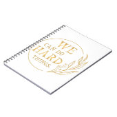 私たちは懸命事ができるデザイン4 ノートブック (左側)