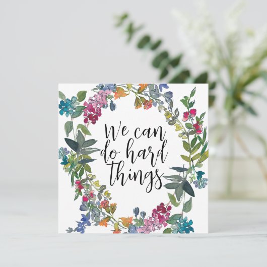 私たちは懸命事ができる感動的引用文カード (スタンド正面)