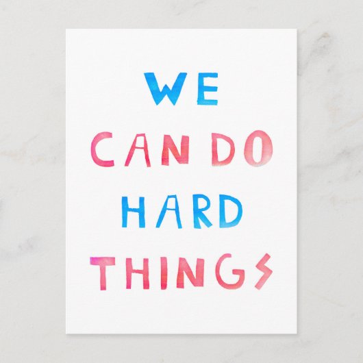 私たちは懸命事葉書ができる ポストカード (正面)