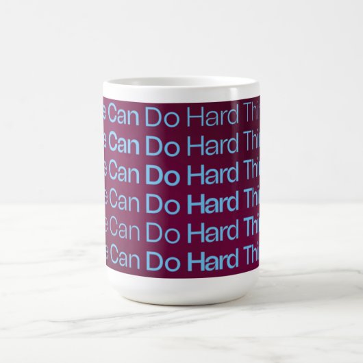 私たちは懸命事行うことができるポッドキャストマグ コーヒーマグカップ (中央)