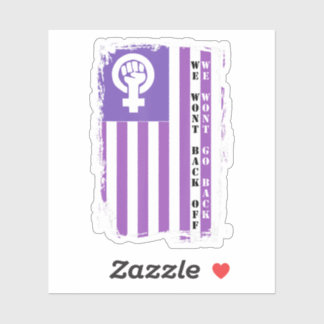 私たちは戻って行かない女性の非難に戻らない シール