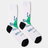 私たちは打ち上げようおもしろいグリーンボールの誕生日の名前 ソックス (右)