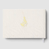 私たちは押された花の惨めなガーデンシック結婚ズ ゲストブック (裏面)