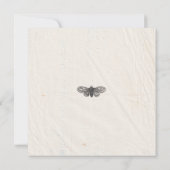 私たちは押された花の惨めなガーデンシック結婚ズ 招待状 (裏面)