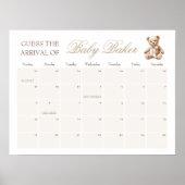 私たちは推測ベビーの到着日ゲームを待つことができる ポスター (正面)