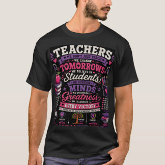 私たちは教えるだけじゃない、私たちは明日を変える Tシャツ