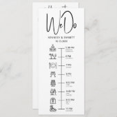 私たちは教会の結婚式の日タイムラインフラットプログラムをする プログラム (正面/裏面)