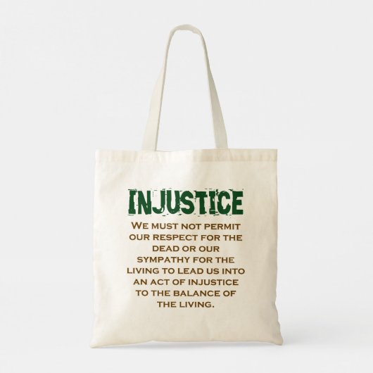 私たちは敬意を許してはならない – 不正引用文 トートバッグ (裏面)