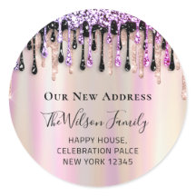 私たちは新しいアドレスのRSVP変更を移動したピンクローズ