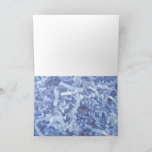 私たちは新しいアドレスを移動した青い割れ目の破片 案内状 (内部)