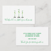 私たちは新しいビジネスのアドレス幸運な竹を移動 名刺 (正面/裏面)