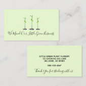 私たちは新しいビジネスのアドレス幸運な竹を移動 名刺 (正面/裏面)