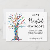 私たちは新しいルーツファミリーツリーを植えた 案内状 (正面)