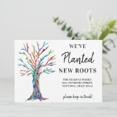 私たちは新しいルーツファミリーツリーを植えた 案内状 (スタンド正面)