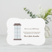 私たちは新しい家に住んでいます。 案内状 (スタンド正面)