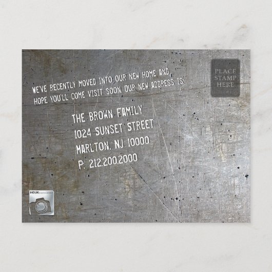 私たちは新しい家に引っ越した | アーク 案内ポストカード (裏面)