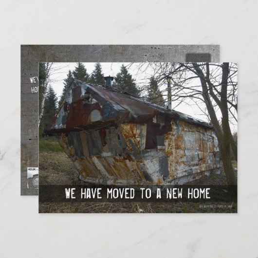 私たちは新しい家に引っ越した | 田園地方 案内ポストカード (正面/裏面)