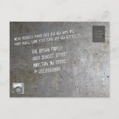 私たちは新しい家に引っ越した | 田園地方 案内ポストカード (裏面)