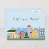 私たちは新しい家のはがきに移った 案内ポストカード (正面/裏面)