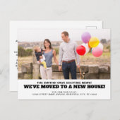 私たちは新しい家のホームアドレスに移動した写真の移動 案内ポストカード (正面/裏面)