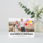 私たちは新しい家のホームアドレスに移動した写真の移動 案内ポストカード (スタンド正面)