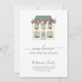 私たちは新しい家の休日のクリスマス移動を移動した 案内状 (正面)