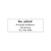 私たちは新しい差出人住所 セルフインキングスタンプ (デザイン)