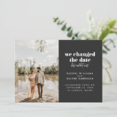 私たちは日程を変更したけれど待てなかった 案内状 (スタンド正面)