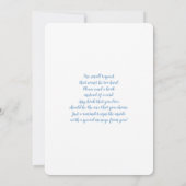 私たちは早くベビーシャワーボーイを待つことができる 招待状 (裏面)