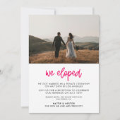 私たちは書モダン道写真の発表を駆け落ちた 招待状 (正面)