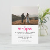 私たちは書モダン道写真の発表を駆け落ちた 招待状 (スタンド正面)