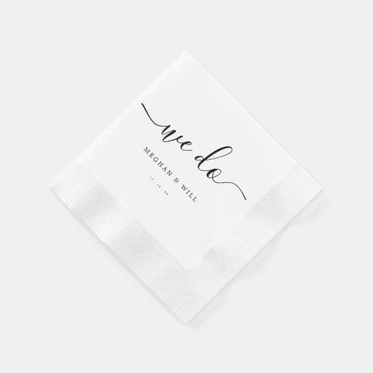 私たちは書道結婚式素朴の披露宴を行う 縁ありカクテルナプキン (角)