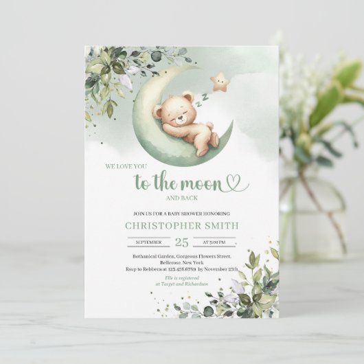 私たちは月と背中にあなたを愛してい男女兼用る 招待状 (スタンド正面)